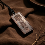 Heavenly Emperor Command Taoist Wooden Tablet Pendant, Spiritual Protection Talisman